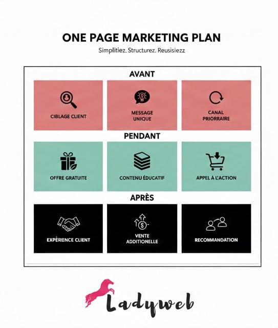 Illustration du One Page Marketing Plan